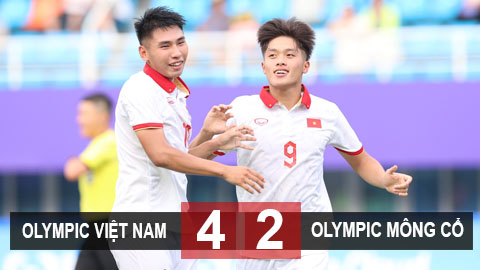Kết quả Olympic Việt Nam 4-2 Olympic Mông Cổ: 3 điểm nhưng chưa 'nóng máy'